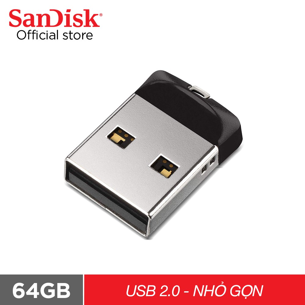 Kết quả hình ảnh cho USB SanDisk 64GB (SDCZ33-064G-G35)