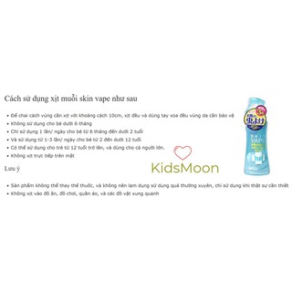 Xịt muỗi Nhật Bản cho bé