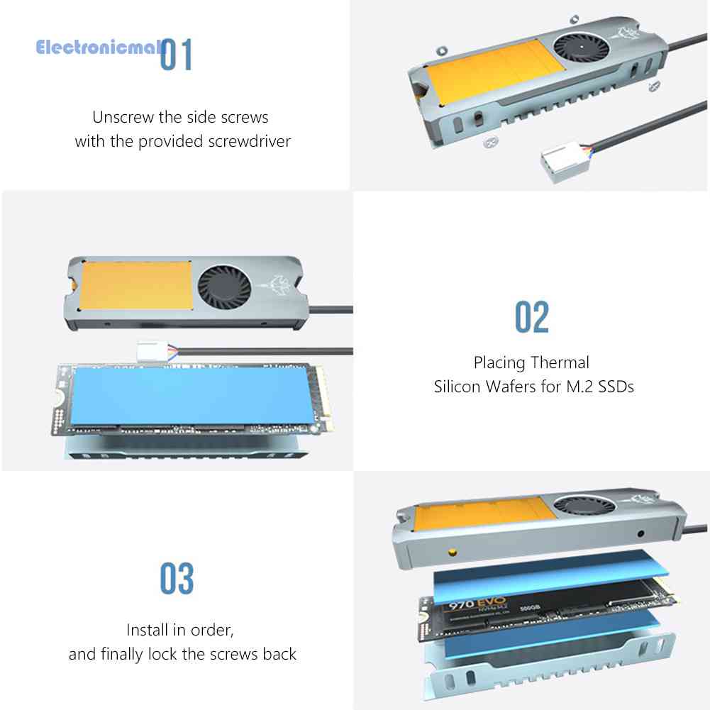 Bộ Tản Nhiệt Ổ Cứng JEYI M.2 SSD NVMe NGFF M2 2280