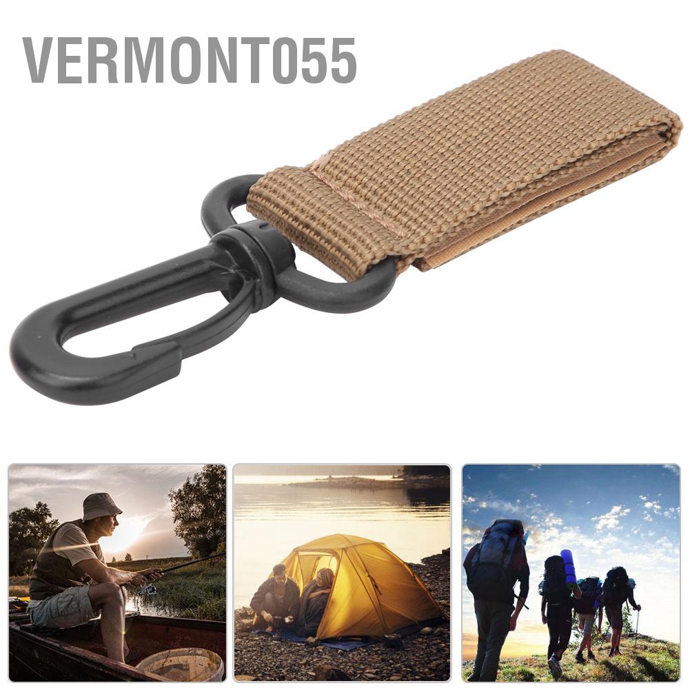 Vermont055 3Pcs Outdoor Supply 360 Degree Rotation Webbing Buckle Key Chain Belt Hook