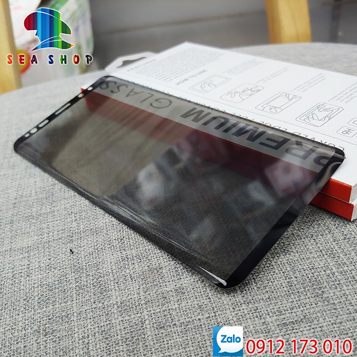 Kính chống nhìn trộm Samsung Note 9, Note 8, Note 10 Plus full màn hình 9D - Kính cường lực Note 8, Note 10 Pro