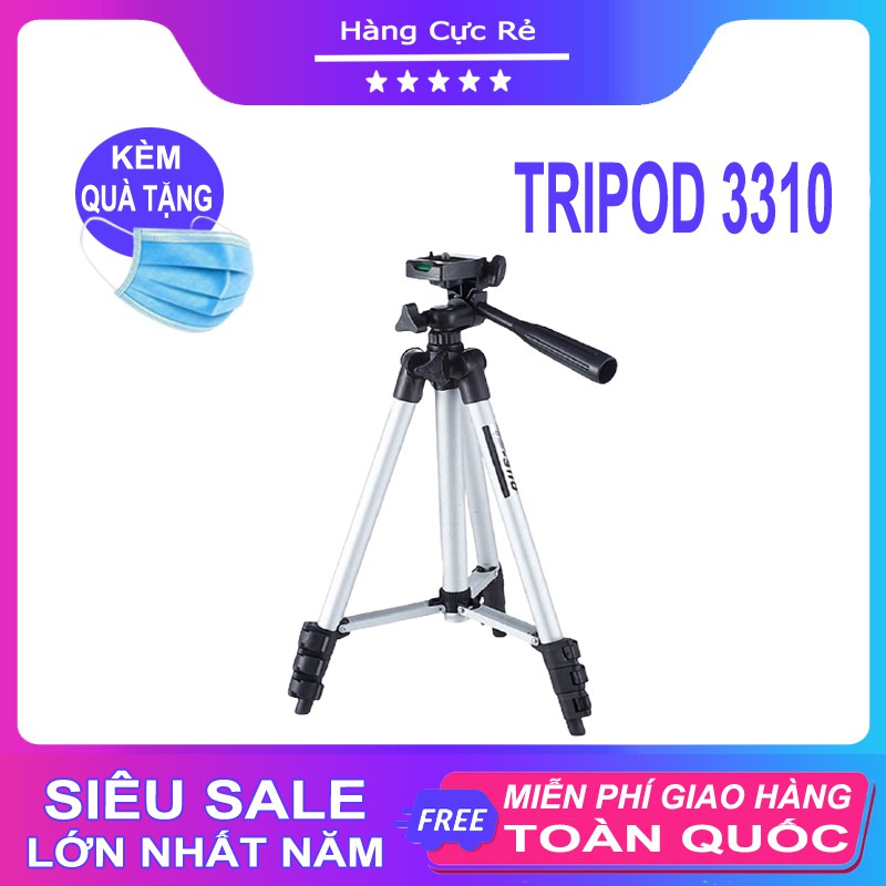 [Tặng Khẩu Trang] Tripod TF 3110 - Gía đỡ máy ảnh và điện thoại - Thiết kế hiện đại chắc chắn - Shop Hàng Cực Rẻ