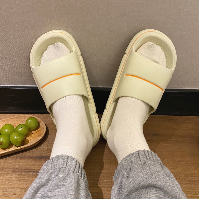 Dép đế bằng quai ngang IELGY chống trượt thiết kế đơn giản thời trang cho nữ