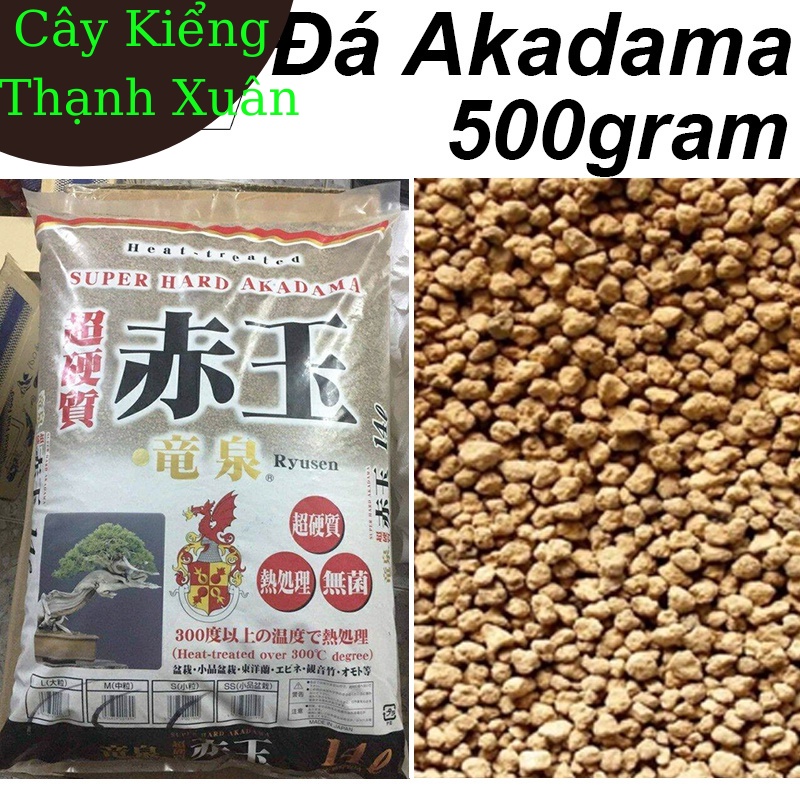 Đá Akadama (1/2 KG đá size 1-5 mm) làm giá thể sen đá, xương rồng, cây cảnh bonsai, lọc thủy sinh bể cá