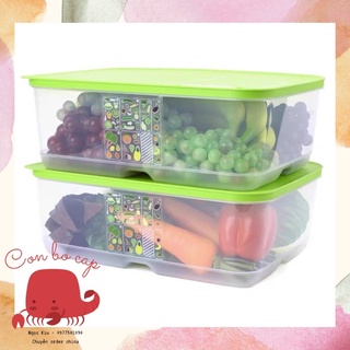 Hộp nhựa ventsmart 9,9l trữ mát có nút hô hấp đựng rau củ trái cây luôn tươi ngon