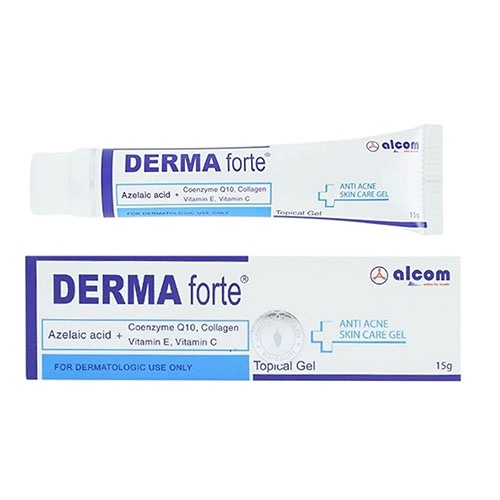 [TẶNG MÓC TREO TƯỜNG CUTE] Derma Forte Gel 15g - Mẫu Mới Advanced - Giảm Mụn Trứng Cá, Ngừa Thâm, Mờ Sẹo, Dưỡng Da