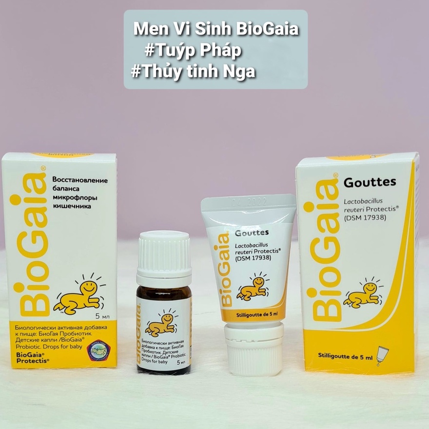 Men BioGaia Protectis, men tiêu hóa bổ sung, cải thiện hệ vi sinh đường ruột Thụy Điển/Pháp 5ml