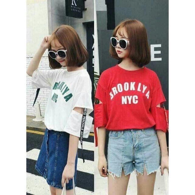 Áo phông NYC kèm ảnh thật.