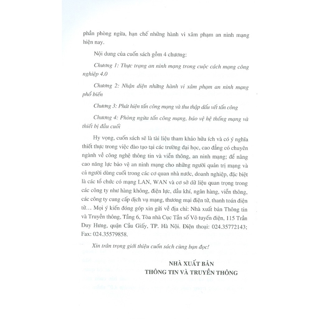 Sách - An Ninh Mạng Trong Cuộc Cách Mạng Công Nghiệp 4.0