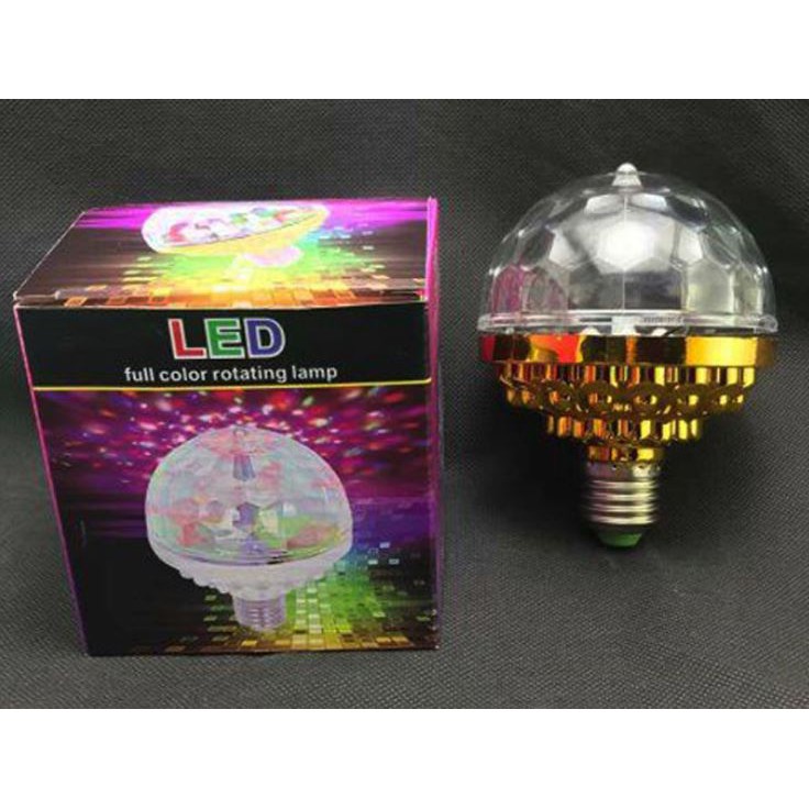 Bóng LED xoay 7 màu- LED quẩy- LED vũ trường [📢 Tặng giắc cắm và đui đèn có công tắc hết 30/4]