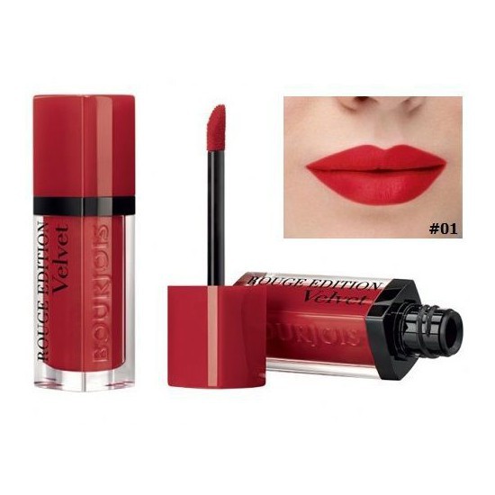 [Chính Hãng 100%] Son Kem Bourjois Rouge Edition Velvet  màu số 01, 08, 19, 33