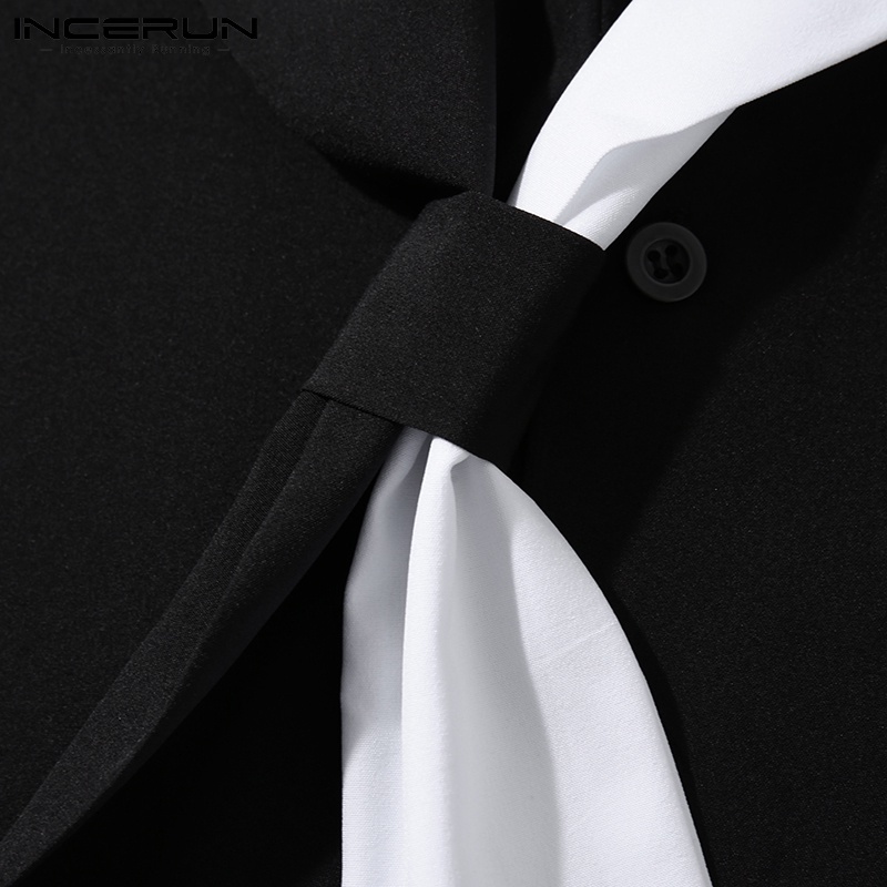Mặc gì đẹp: Đẹp với Áo sơ mi INCERUN có cà vạt màu trơn dáng rộng cho nam