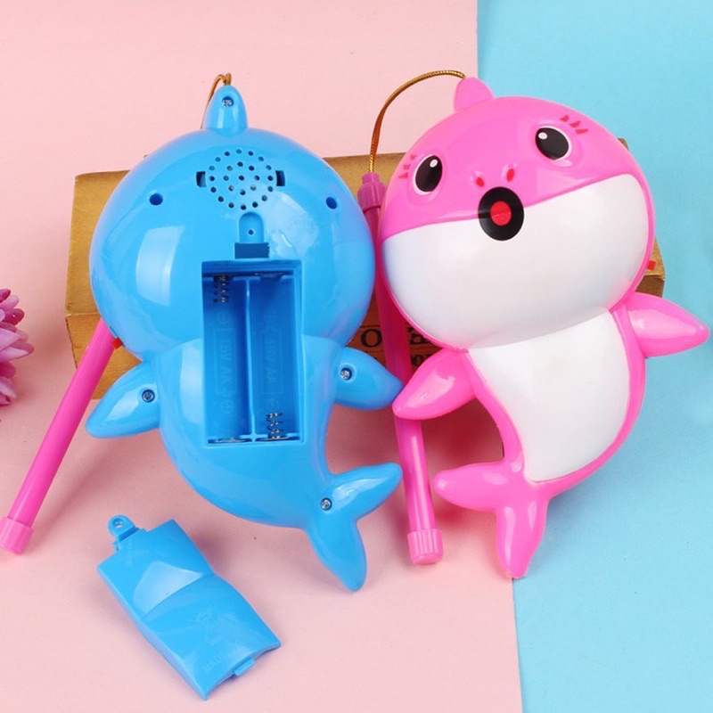 Đồ chơi lồng đèn cá mập hát nhạc baby shark, combo có đèn phát sáng cho bé, lồng đèn trung thu