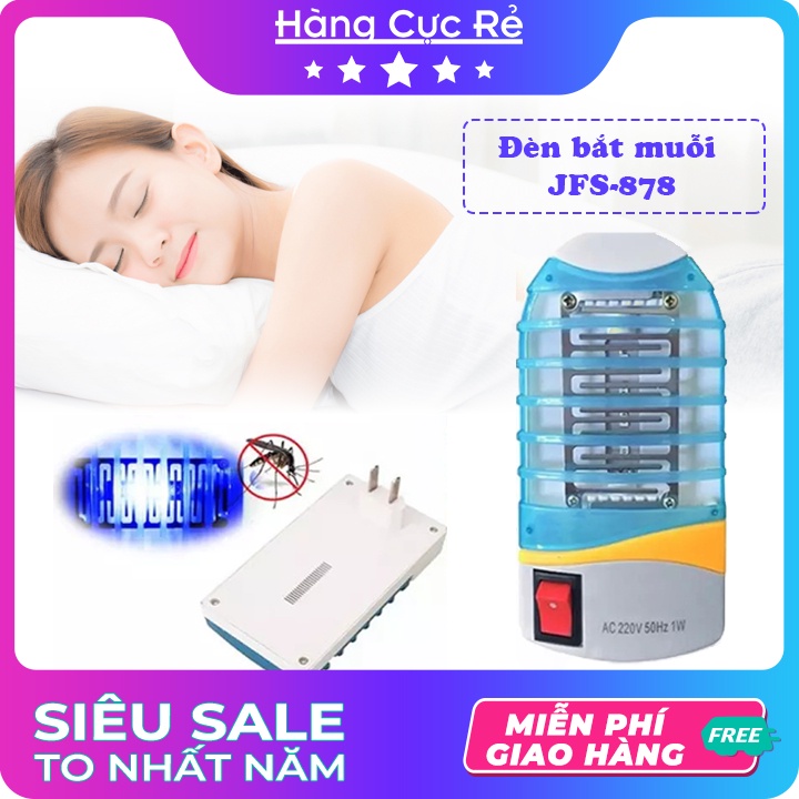 Đèn bắt muỗi HCR-878 diệt côn trùng thiết kế đẹp trang trí phòng ngủ, cầu thang, phòng khách - Shop Hàng Cực Rẻ