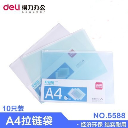 Tập 10 túi miết A4 Deli 5588