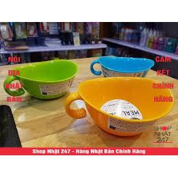 [Hỏa Tốc HN] Bát ăn cho bé có quai cầm màu xanh lá Nội địa Nhật Bản