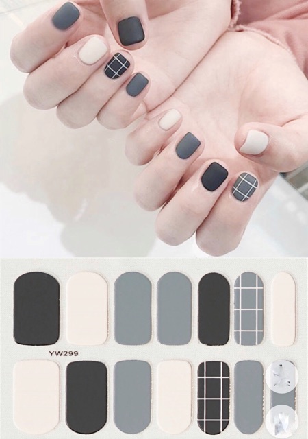 Set dán móng tay nails dán nghệ thuật nhiều màu - có ngay bộ móng đẹp trong 5 phút (Nail wraps / Nail stickers) CAM04