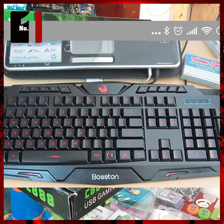 Bàn Phím Gaming Máy Vi Tính Giả Cơ Bosston C888 Bàn Phím Game Thủ Laptop Pc Có Dây