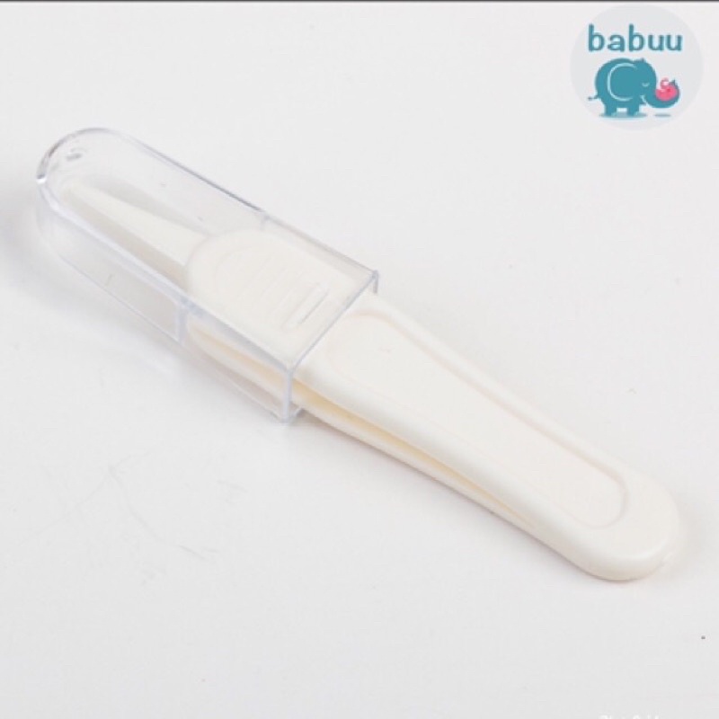Dụng cụ hút mũi thủ công Babuu kèm nhíp gắp cặn và cọ ống hút cho bé