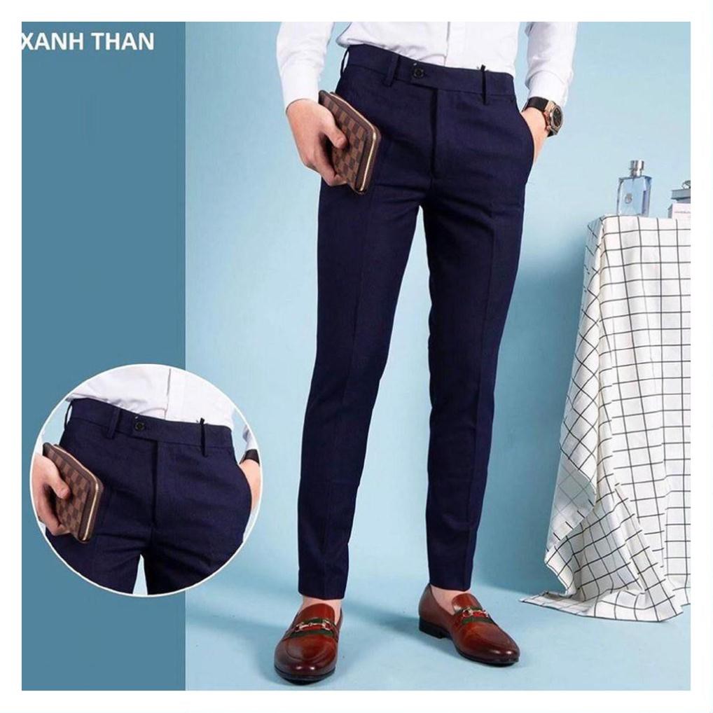 Quần tây - Quần âu nam đẹp - Dáng côn trẻ trung, chất vải mềm mịn, dầy dặn, không xù, không nhăn | BigBuy360 - bigbuy360.vn