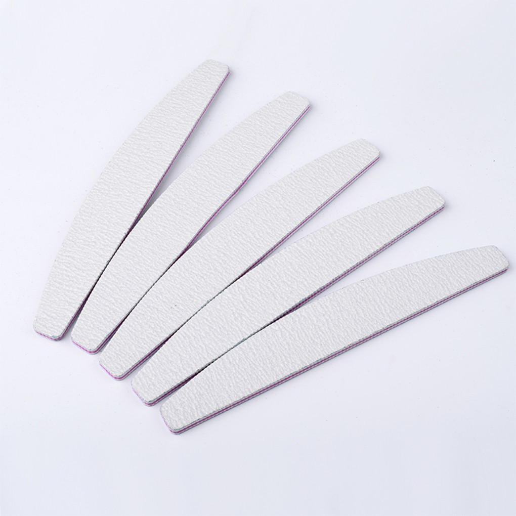 Set 5 dũa móng tay hình nửa vầng trăng tiện dụng