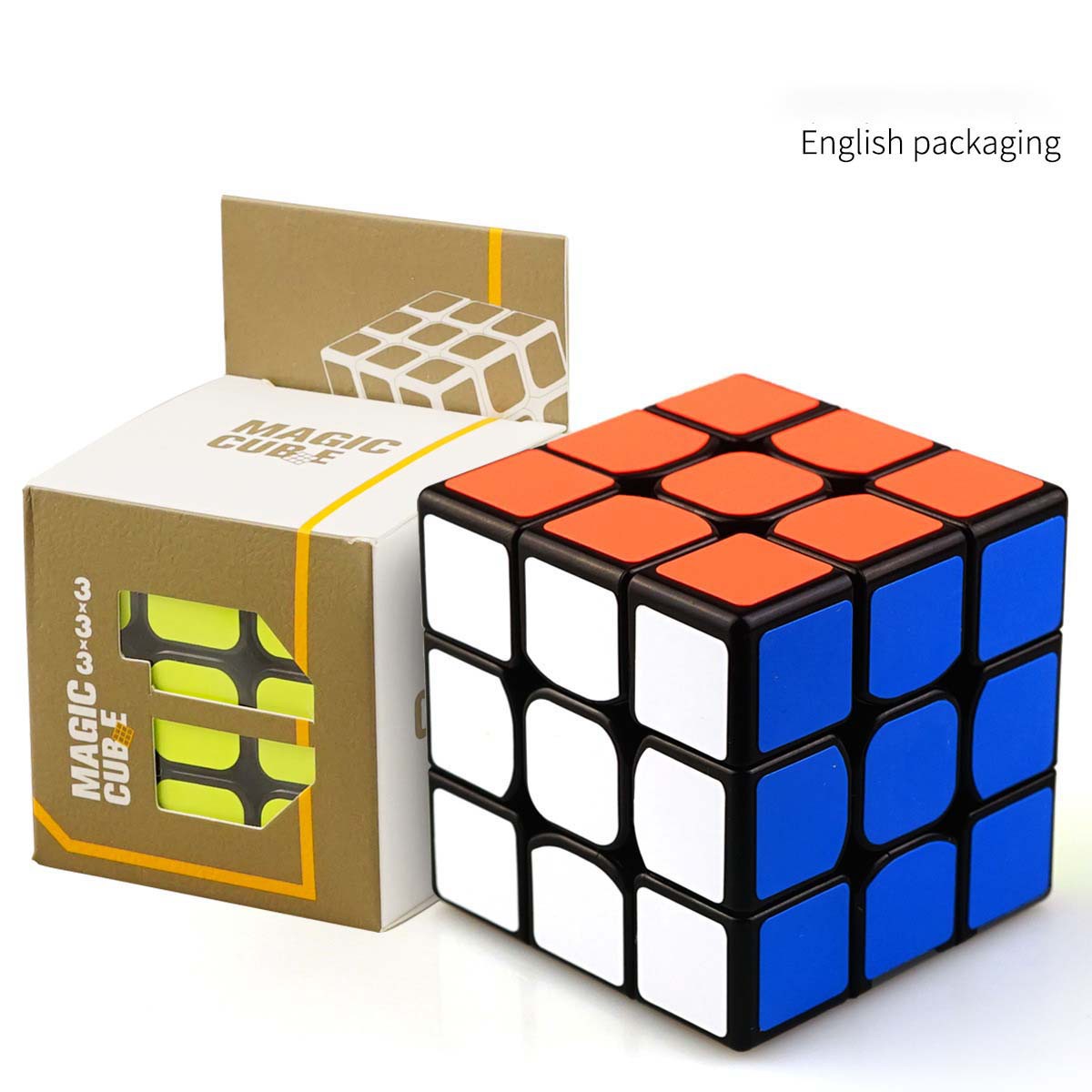 Đồ chơi khối Rubik 3x3x3 xoay mượt mà thích hợp làm quà tặng trẻ em