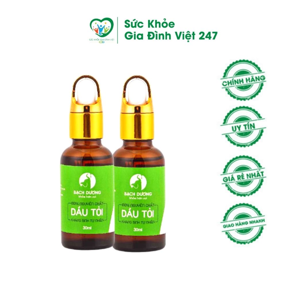 Dầu tỏi Bạch Dương Organic - 30ml - Hỗ Trợ Tăng Cường Sức Đề Kháng Cho Cả Gia Đình suckhoegiadinhviet247
