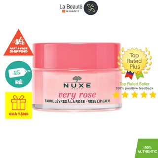 Nuxe Hydrating Lip Balm Very Rose - Hũ Dưỡng Môi Tinh Chất Hoa Hồng 15g