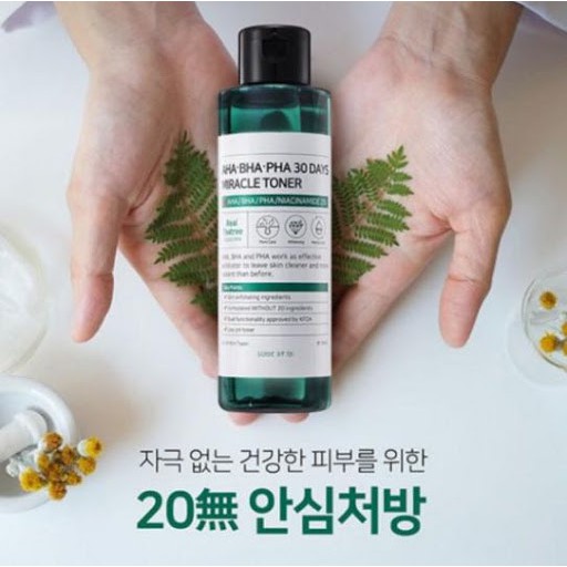 Bộ 3 Sản Phẩm Dưỡng Da Giảm Mụn&quot;Thần Kỳ&quot; SOME BY MI AHA-BHA-PHA 30 Days Miracle ( TONER 150ml + SERUM 50ml +CREAM 50ml )