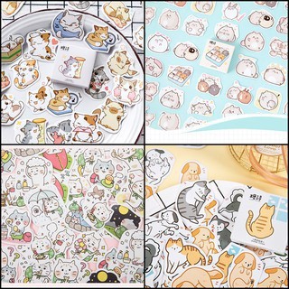 Bộ 50 Miếng Sticker Nhiều Mẫu Tự Chọn Đáng Yêu Phong Cách Hàn Quốc