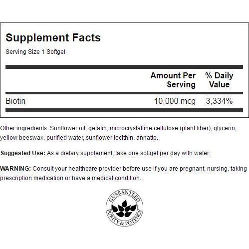 Biotin | Nuôi Dưỡng Tóc Và Móng Chắc Khỏe | Swanson Premium Biotin   - Chính Hãng