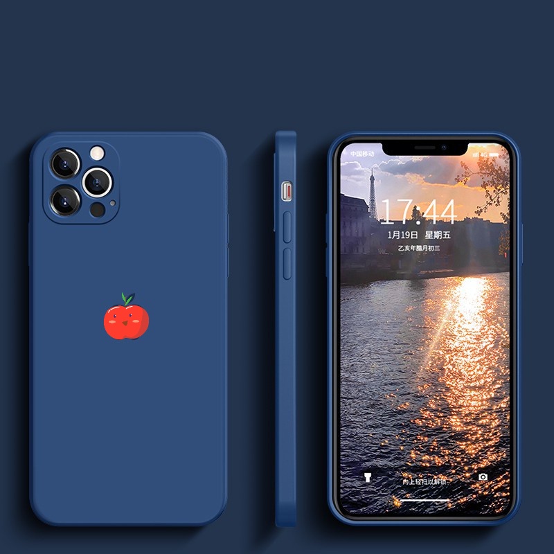 Ốp lưng for iPhone 7Plus 8 Plus 6 6s Plus 7+ 8+ XR Đường Viền Vuông Silicone Mềm