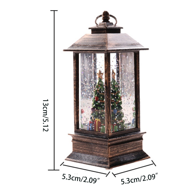 Đèn LED hình quả cầu tuyết/ông già noel/ người tuyết lấp lánh độc đáo trang trí nhà cửa dịp giáng sinh