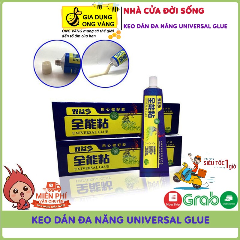 Keo Dán Siêu Dính Đa Năng UNIVERSAL GLUE 60Gram, Keo Dán Trên Mọi Chất Liệu, Đa Năng Tiện Dụng