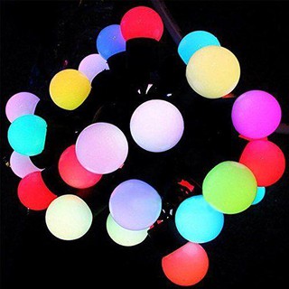 Dây Đèn Led 4,5 Mét 20 Bóng Cherry Ball Chớp Nháy Màu Nhiều Màu, Xài Điện 220V