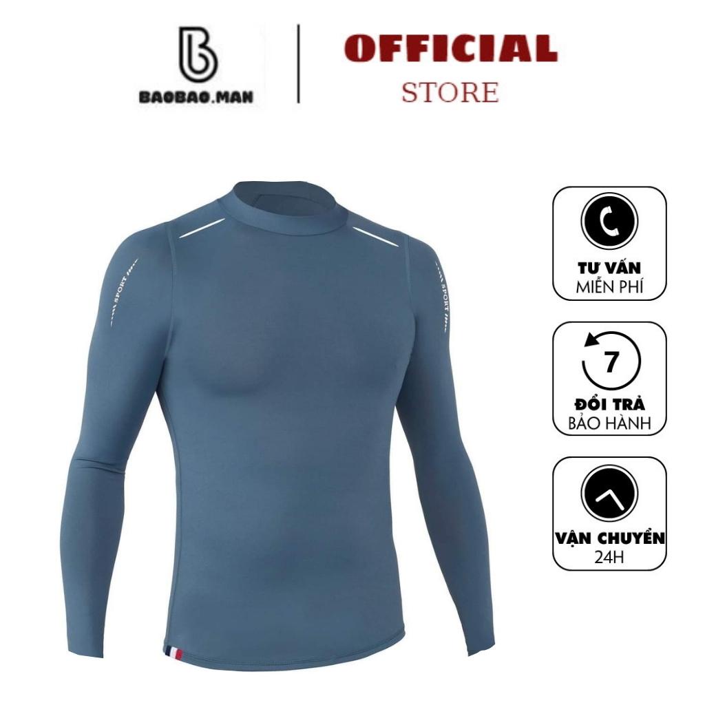 Áo thun nam dài tay, áo giữ nhiệt nam co dãn 4 chiều-namdaishop BAOBAO