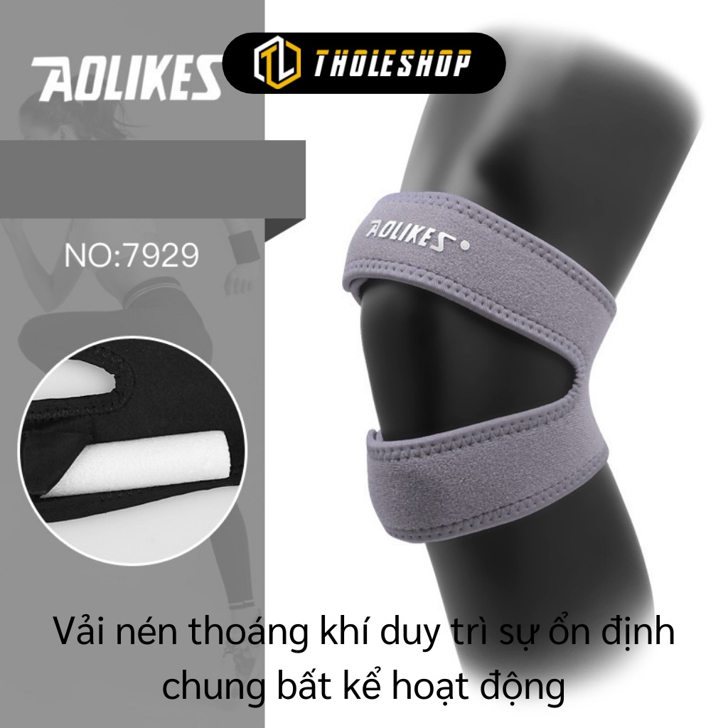 Đai Đầu Gối - Combo 2 Đai Cuốn Bảo Vệ Khớp Gối AOLIKES Hỗ Trợ Tập Thể Thao 9394