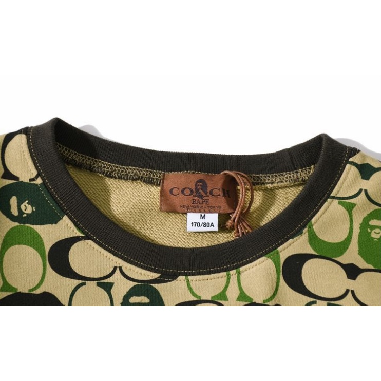 Áo Sweater BAPE Ngụy Trang Cổ Tròn Cho Nam Và Nữ
