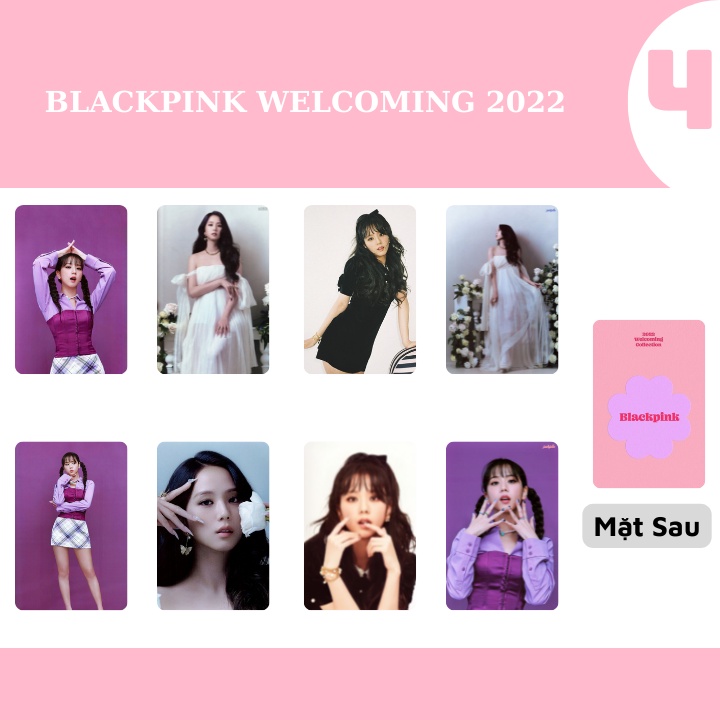 SET 8 CARD BLACKPINK WELCOMING COLLECTION 2022