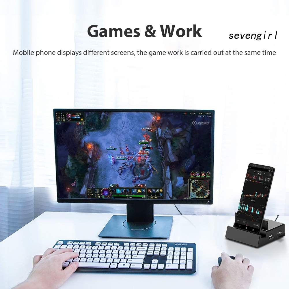 Bộ Chuyển Đổi 8 Trong 1 Usb-C Hub Type-C Sang Hdmi-Compatible Tf Usb 2.0 | BigBuy360 - bigbuy360.vn