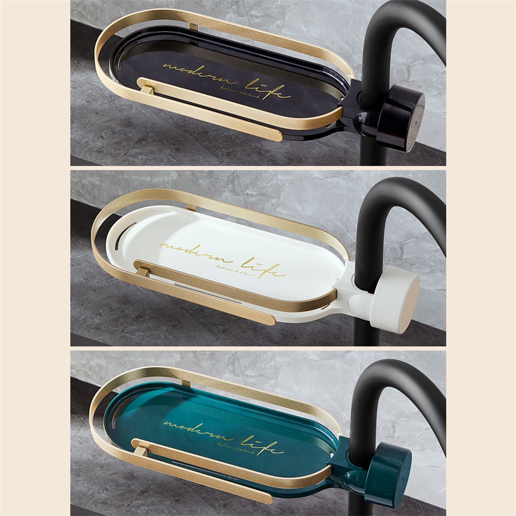 Giá Đỡ Bọt Biển Rửa Chén Tự Dính Màu Be Tiện Dụng Cho Phòng Tắm