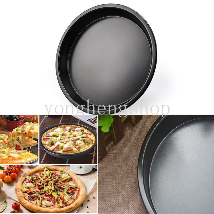 Khuôn Nướng Bánh Pizza 6/7/8/9 Inch Bằng Thép Carbon Chống Dính