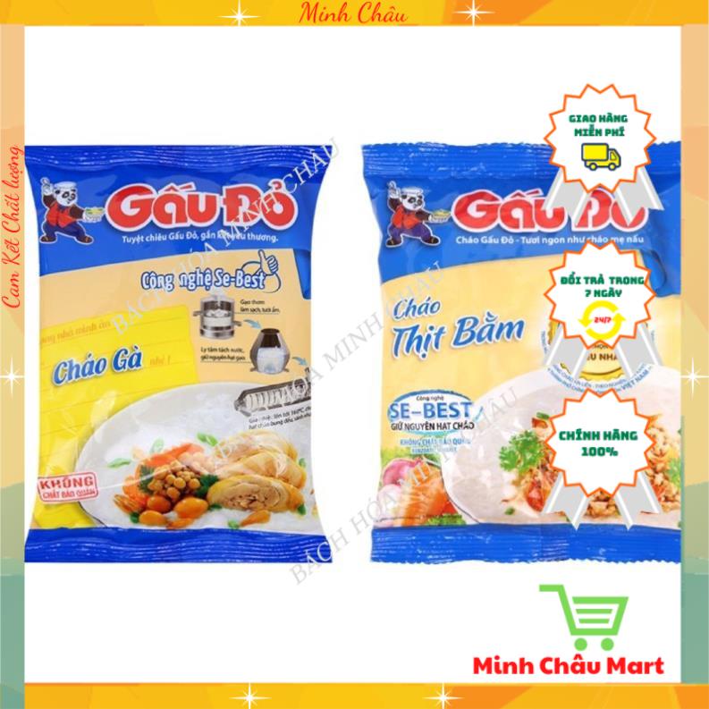 Cháo Gấu Đỏ Vị Gà/ Thịt Bằm Gói 50g