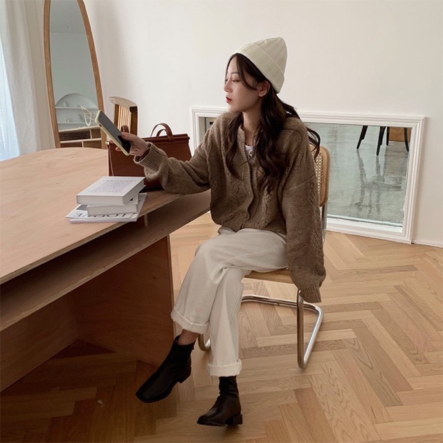 Áo Khoác Len Cardigan Nữ Cao Cấp Hàn Quốc Siêu Đẹp | BigBuy360 - bigbuy360.vn