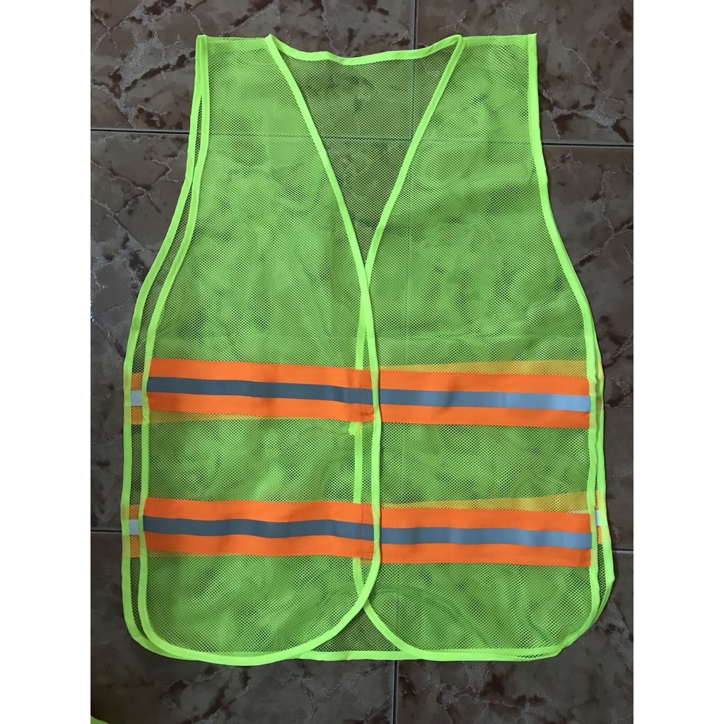 Áo Ghi lê lưới phản quang có dây thun (ảnh thật)