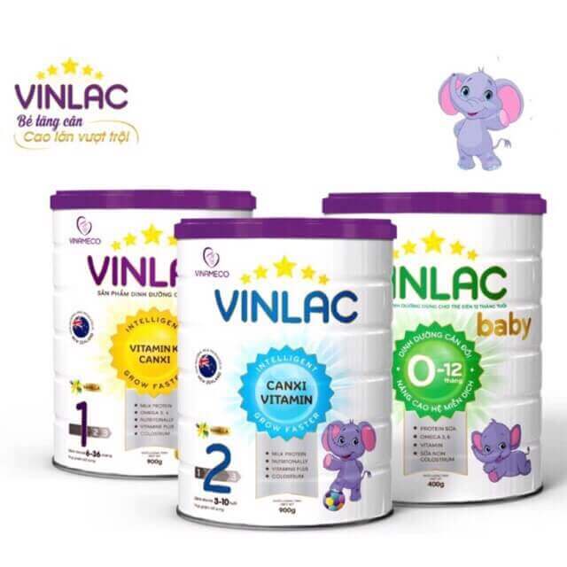 Sữa bột Vinlac 1 Lon 400g_900g Duchuymilk