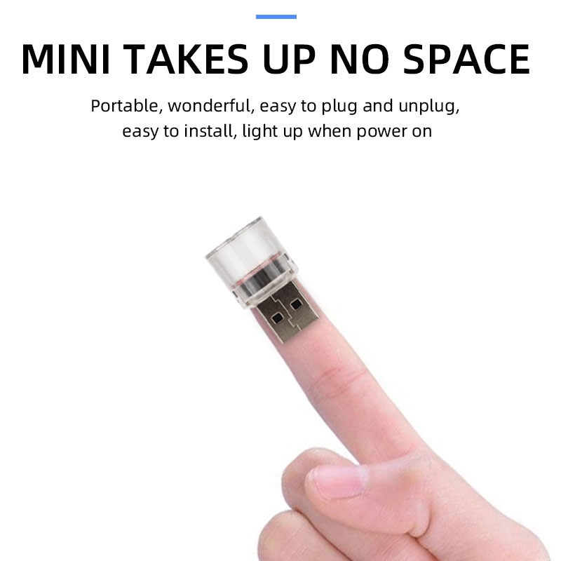 Đèn LED LYMOYO mini hỗ trợ USB trang trí xe hơi chuyên dụng
