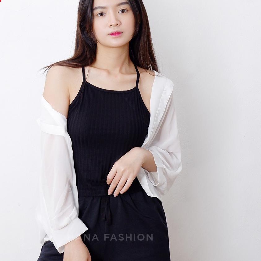 Sản phẩm đặc biệt - Áo croptop dệt kim Olivia cơ bản cho nữ - TT190 Qlt.