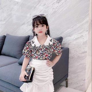 Set áo hoa Zara cho bé gái cực xinh size 25kg đến 40kg