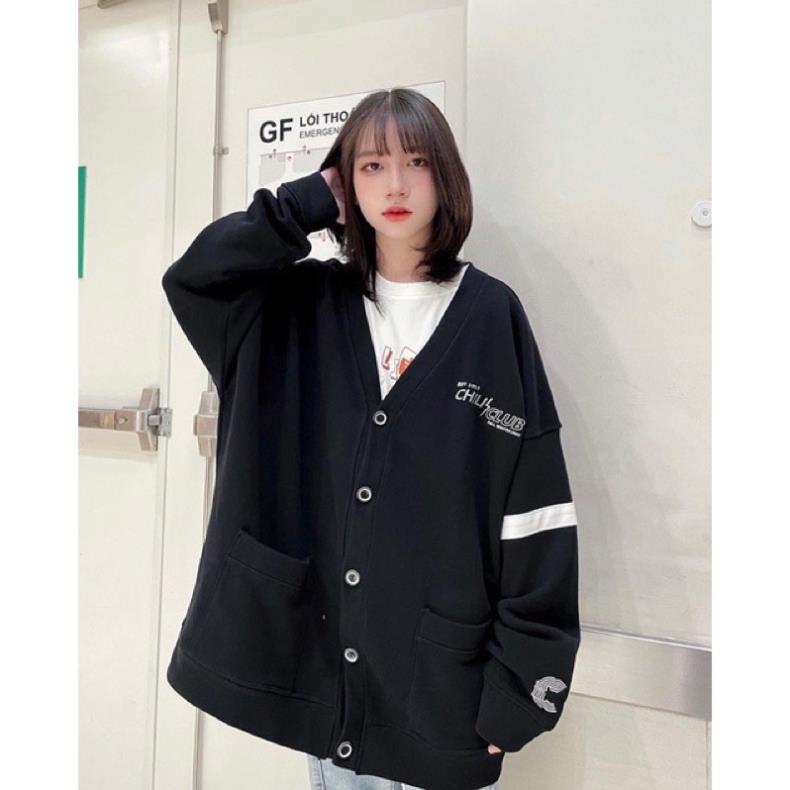 [NEW] Áo Khoác Cardigan CHILICLUP Unisex Nam Nữ 2 Mầu Form Rộng Chất Dầy Dặn( Hàng Sẵn)